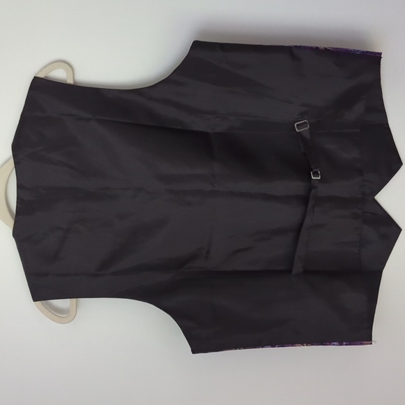 NWT Men's Hi Tie Purple Paisley Vest Size Large - Picture 3 of 7